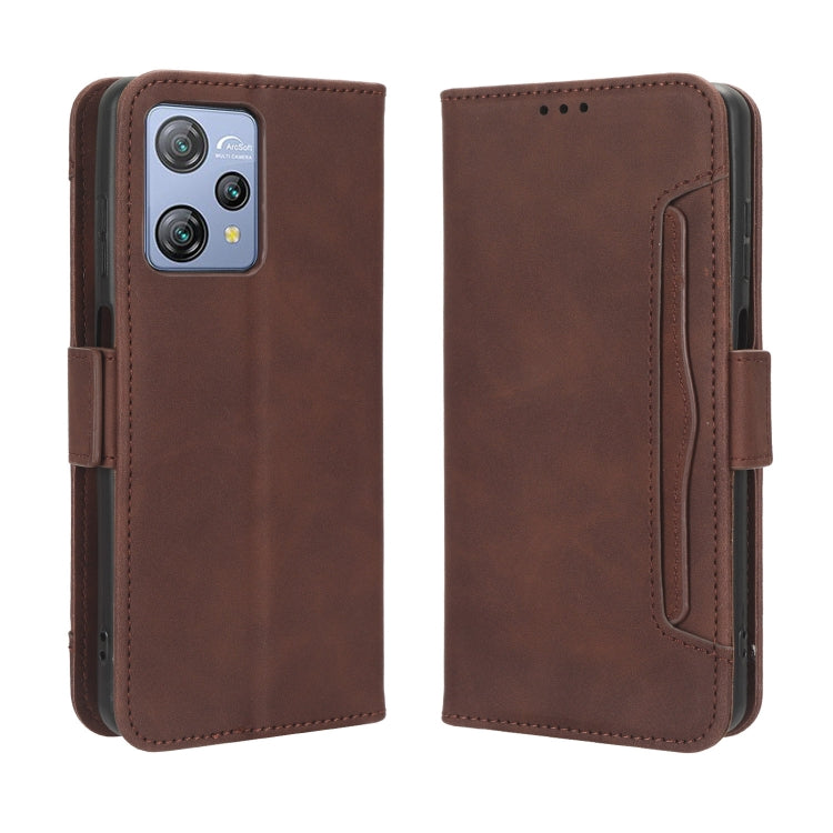 For Blackview A53 / A53 Pro Skin Feel Calf Texture Card Slots Leather Phone Case(Brown)