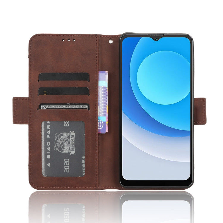 For Blackview A53 / A53 Pro Skin Feel Calf Texture Card Slots Leather Phone Case(Brown)