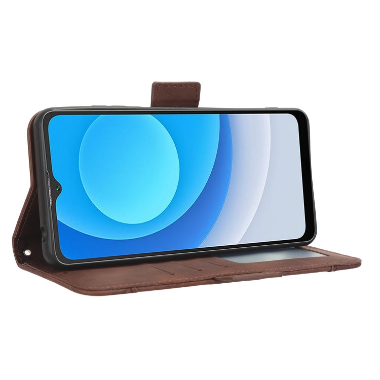 For Blackview A53 / A53 Pro Skin Feel Calf Texture Card Slots Leather Phone Case(Brown)