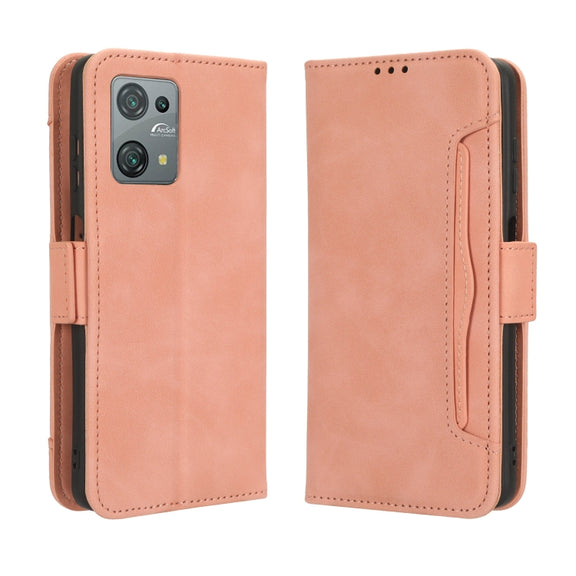 For Blackview Oscal C30 / C30 Pro Skin Feel Calf Texture Card Slots Leather Phone Case(Pink)