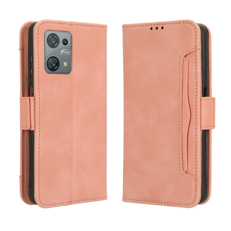 For Blackview Oscal C30 / C30 Pro Skin Feel Calf Texture Card Slots Leather Phone Case(Pink)