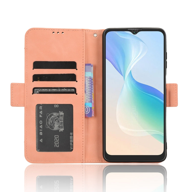For Blackview Oscal C30 / C30 Pro Skin Feel Calf Texture Card Slots Leather Phone Case(Pink)
