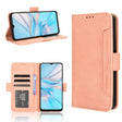 For Blackview Oscal C70 Skin Feel Calf Texture Card Slots Leather Phone Case(Pink) - More Brand by PMC TechLife | Online Shopping South Africa | PMC TechLife