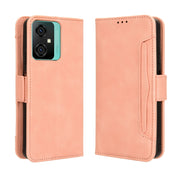 For Blackview Oscal C70 Skin Feel Calf Texture Card Slots Leather Phone Case(Pink)