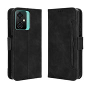 For Blackview Oscal C70 Skin Feel Calf Texture Card Slots Leather Phone Case(Black)