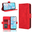 For Blackview Oscal C70 Skin Feel Calf Texture Card Slots Leather Phone Case(Red) - More Brand by PMC TechLife | Online Shopping South Africa | PMC TechLife