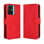 For Blackview Oscal C70 Skin Feel Calf Texture Card Slots Leather Phone Case(Red)