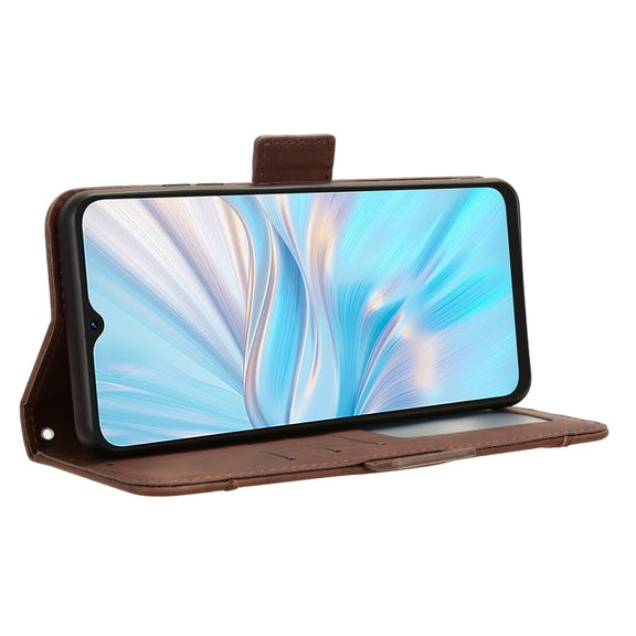 For Blackview Oscal C70 Skin Feel Calf Texture Card Slots Leather Phone Case(Brown)