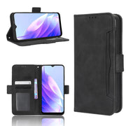 For Blackview A52 / A52 Pro Skin Feel Calf Texture Card Slots Leather Phone Case(Black)