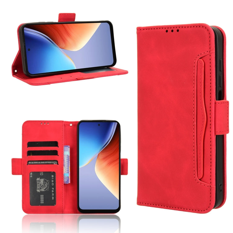For Blackview A96 Skin Feel Calf Texture Card Slots Leather Phone Case(Red)