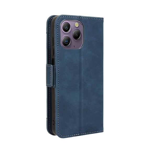 For Blackview A96 Skin Feel Calf Texture Card Slots Leather Phone Case(Blue)