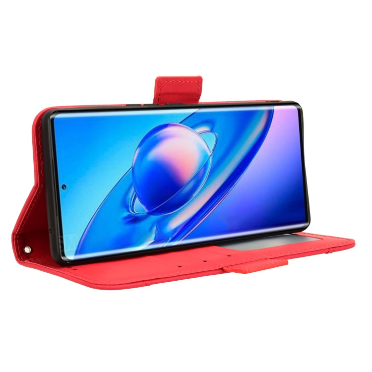 For Blackview A200 Pro Skin Feel Calf Texture Card Slots Leather Phone Case(Red)