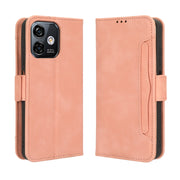 For Ulefone Note 16 Pro Skin Feel Calf Texture Card Slots Leather Phone Case(Pink)
