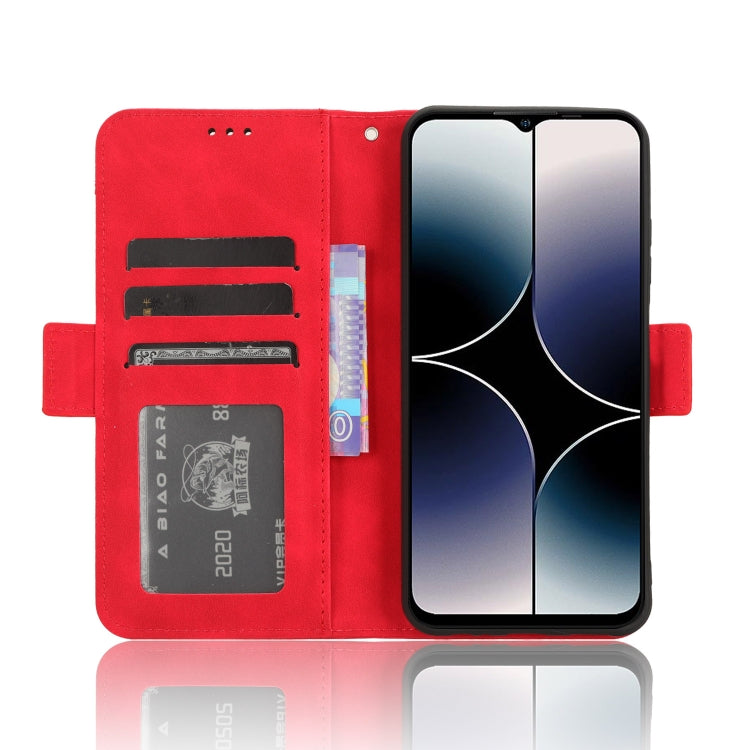 For Ulefone Note 16 Pro Skin Feel Calf Texture Card Slots Leather Phone Case(Red)