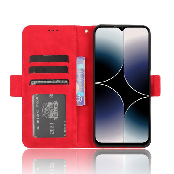 For Ulefone Note 16 Pro Skin Feel Calf Texture Card Slots Leather Phone Case(Red)