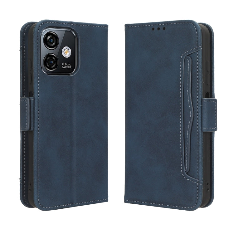 For Ulefone Note 16 Pro Skin Feel Calf Texture Card Slots Leather Phone Case(Blue)
