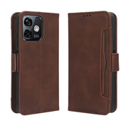 For Ulefone Note 16 Pro Skin Feel Calf Texture Card Slots Leather Phone Case(Brown)