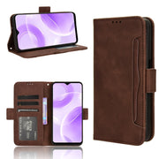 For Ulefone Note 15 Skin Feel Calf Texture Card Slots Leather Phone Case(Brown)