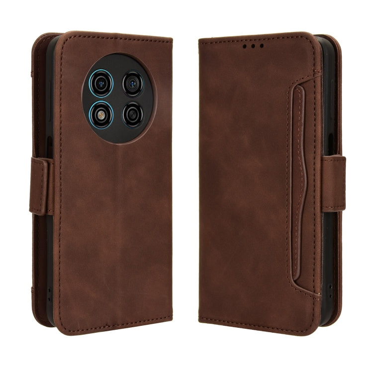 For Ulefone Note 15 Skin Feel Calf Texture Card Slots Leather Phone Case(Brown)