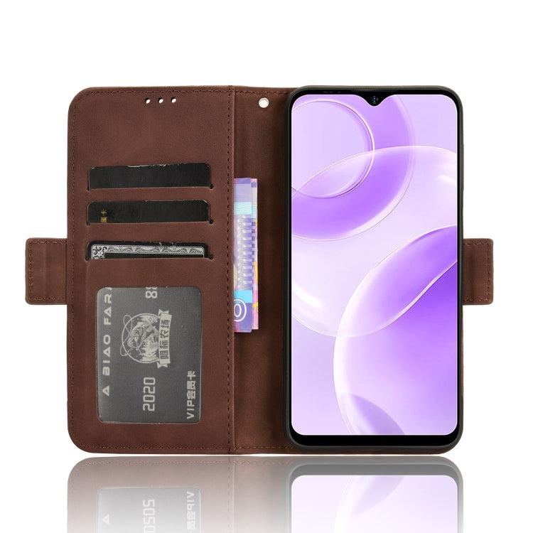For Ulefone Note 15 Skin Feel Calf Texture Card Slots Leather Phone Case(Brown)