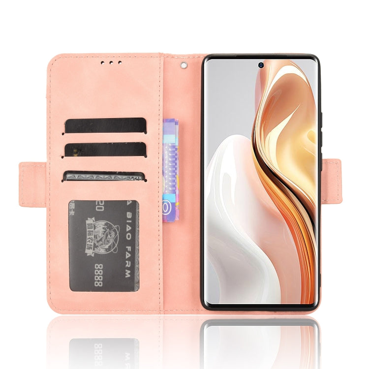 For Ulefone Note 17 Pro Skin Feel Calf Texture Card Slots Leather Phone Case(Pink)