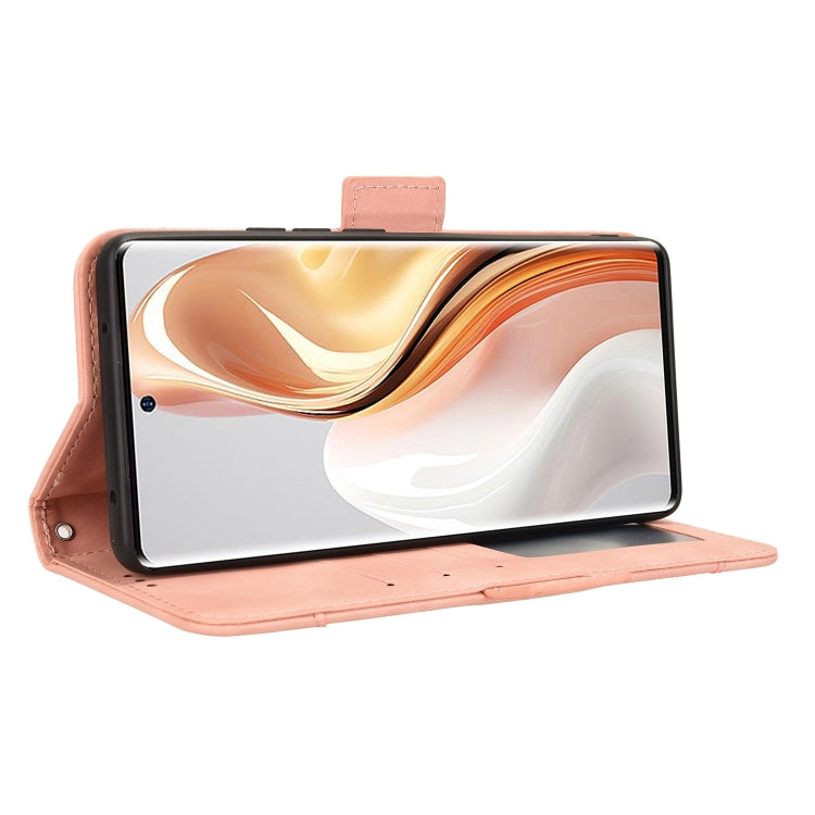 For Ulefone Note 17 Pro Skin Feel Calf Texture Card Slots Leather Phone Case(Pink)