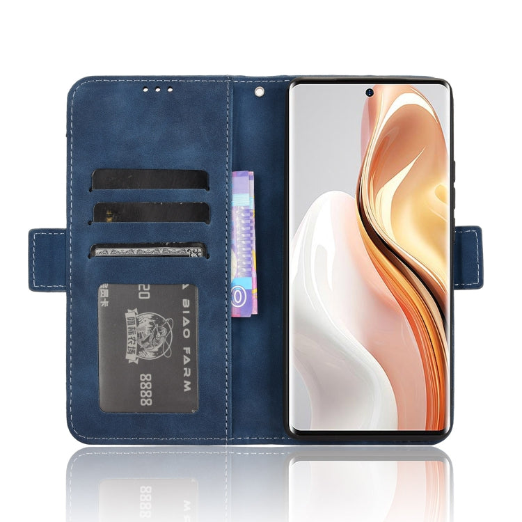 For Ulefone Note 17 Pro Skin Feel Calf Texture Card Slots Leather Phone Case(Blue)