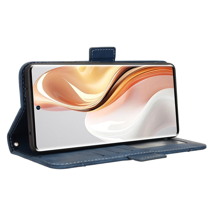 For Ulefone Note 17 Pro Skin Feel Calf Texture Card Slots Leather Phone Case(Blue)