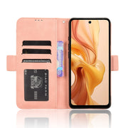 For Ulefone Note 18 Ultra Skin Feel Calf Texture Card Slots Leather Phone Case(Pink)