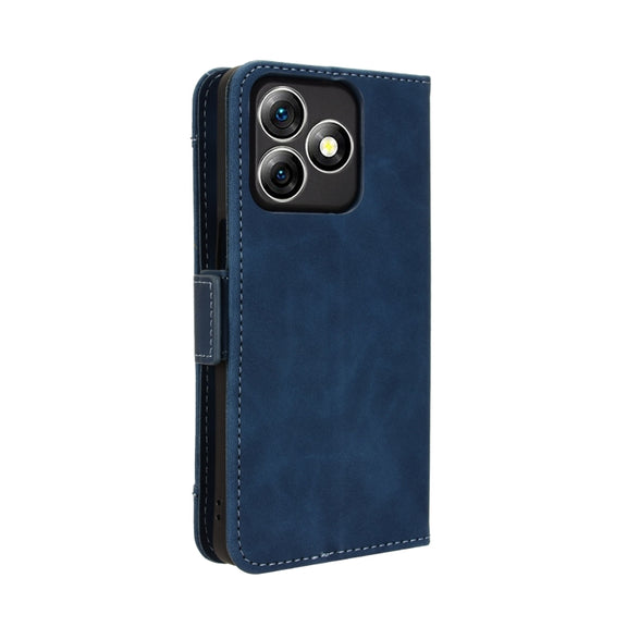 For Ulefone Note 18 Ultra Skin Feel Calf Texture Card Slots Leather Phone Case(Blue)