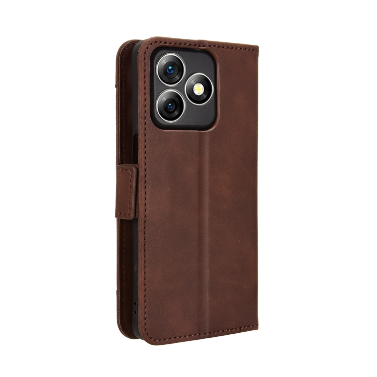 For Ulefone Note 18 Ultra Skin Feel Calf Texture Card Slots Leather Phone Case(Brown)