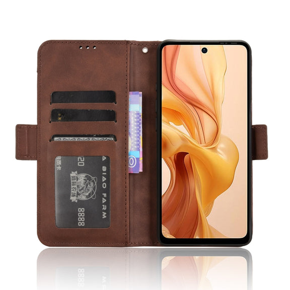 For Ulefone Note 18 Ultra Skin Feel Calf Texture Card Slots Leather Phone Case(Brown)