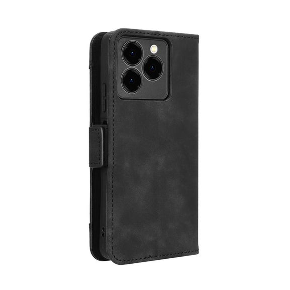 For Ulefone Note 20 Pro Skin Feel Calf Texture Card Slots Leather Phone Case(Black)