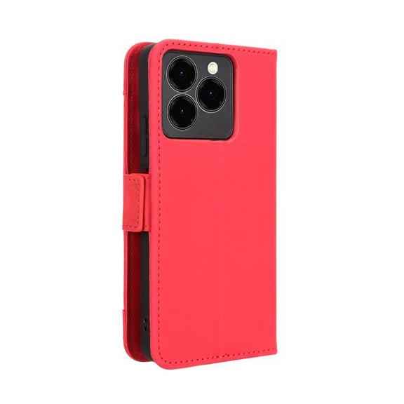 For Ulefone Note 20 Pro Skin Feel Calf Texture Card Slots Leather Phone Case(Red)