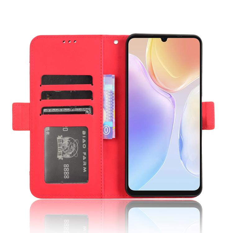 For Ulefone Note 20 Pro Skin Feel Calf Texture Card Slots Leather Phone Case(Red)