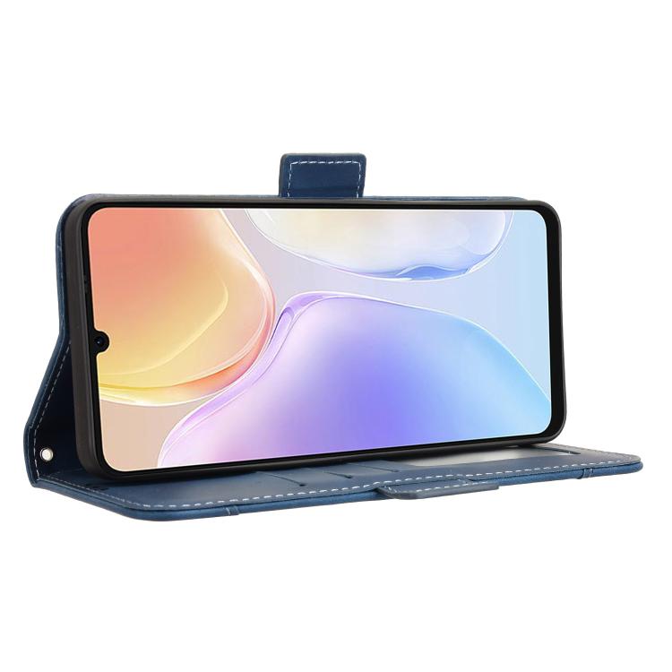 For Ulefone Note 20 Pro Skin Feel Calf Texture Card Slots Leather Phone Case(Blue)