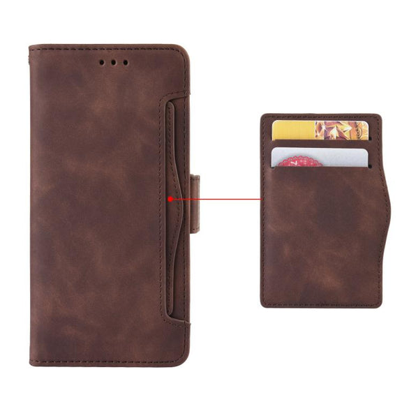 For Ulefone Note 20 Pro Skin Feel Calf Texture Card Slots Leather Phone Case(Brown)