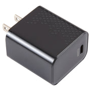LZ-105PD 25W USB-C / Type-C Ports Dot Pattern Travel Charger, US Plug(Black)