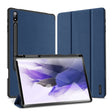 For Samsung Galaxy Tab S9+ DUX DUCIS Domo Series Cloth Texture Magnetic Leather Tablet Case(Blue) - Galaxy Tab S9+ Cases by DUX DUCIS | Online Shopping South Africa | PMC TechLife | Buy Now Pay Later Mobicred