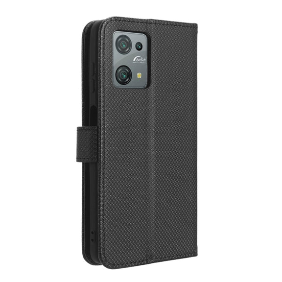 For Blackview Oscal C30 / C30 Pro Diamond Texture Leather Phone Case(Black)