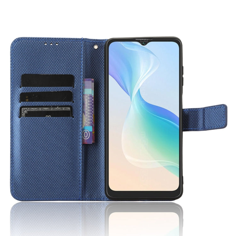 For Blackview Oscal C30 / C30 Pro Diamond Texture Leather Phone Case(Blue)