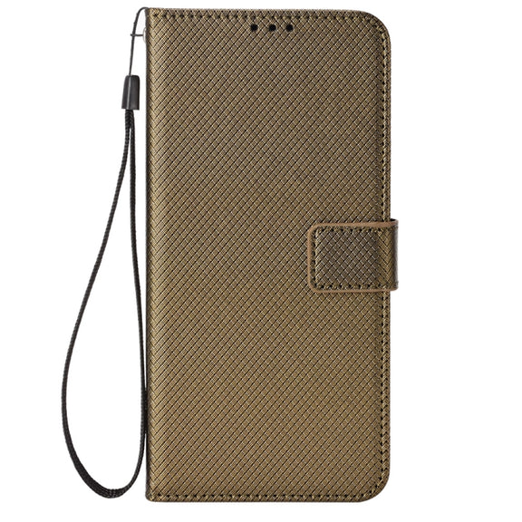 For Blackview Oscal C30 / C30 Pro Diamond Texture Leather Phone Case(Brown)