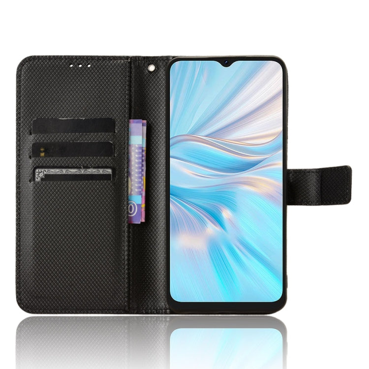 For Blackview Oscal C70 Diamond Texture Leather Phone Case(Black)