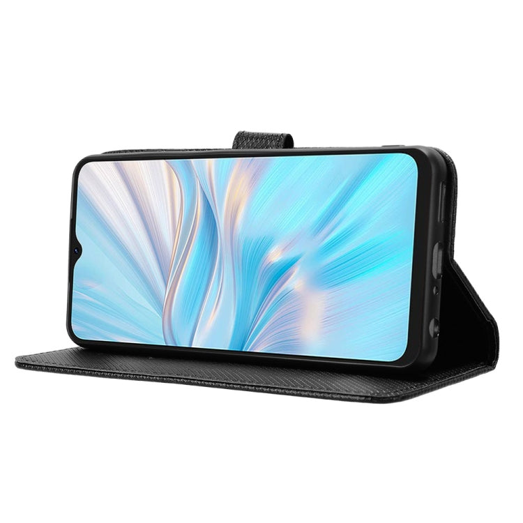 For Blackview Oscal C70 Diamond Texture Leather Phone Case(Black)