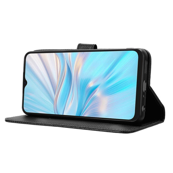 For Blackview Oscal C70 Diamond Texture Leather Phone Case(Black)