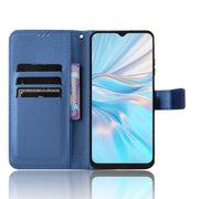 For Blackview Oscal C70 Diamond Texture Leather Phone Case(Blue)