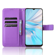 For Blackview Oscal C70 Diamond Texture Leather Phone Case(Purple)