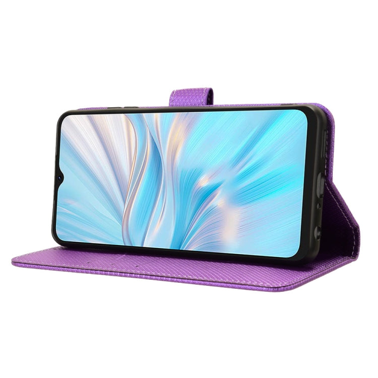 For Blackview Oscal C70 Diamond Texture Leather Phone Case(Purple)