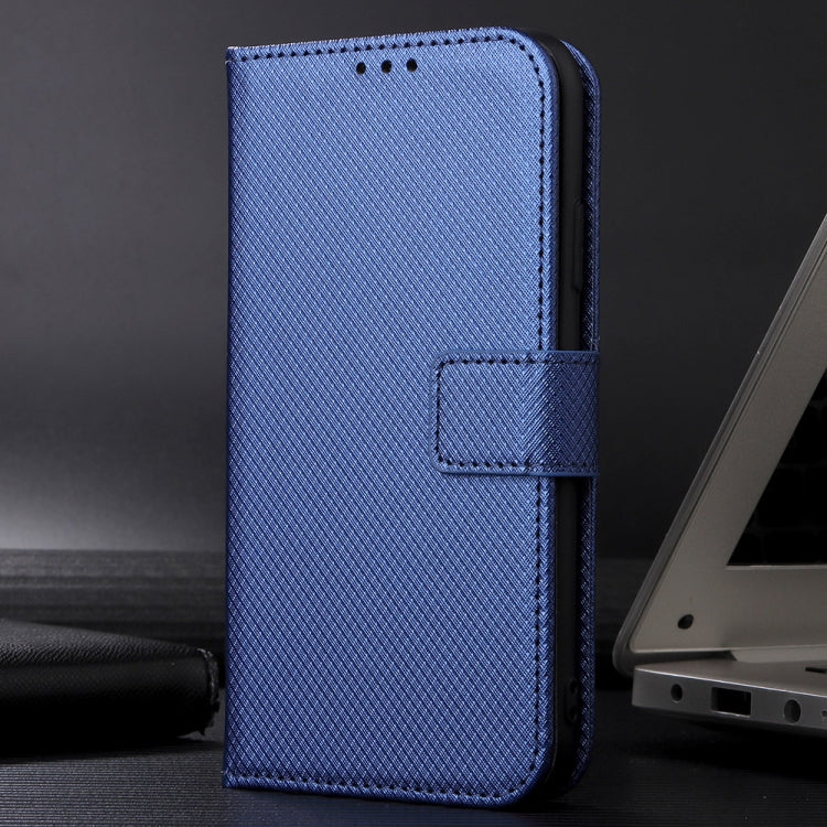 For Blackview A52 / A52 Pro Diamond Texture Leather Phone Case(Blue)