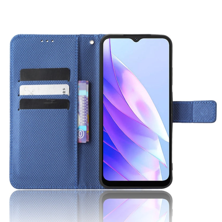 For Blackview A52 / A52 Pro Diamond Texture Leather Phone Case(Blue)